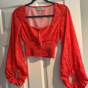 Charlie Holiday Women’s red long sleeve